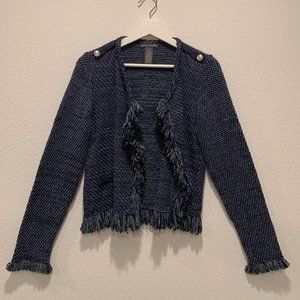 Chelsea & Theodore Blue or Navy Cardigan Blazer